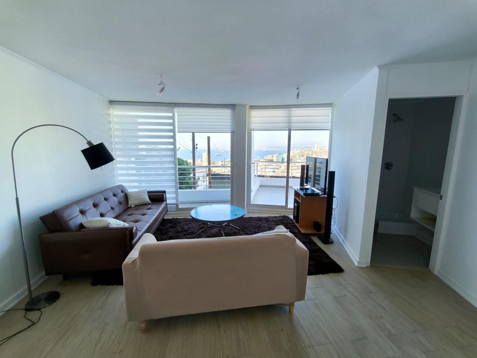 Depto Con Terraza Vista Al Mar Apartamento Valparaíso
